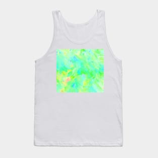 Bright Green Abstract Tank Top